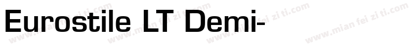 Eurostile LT Demi字体转换